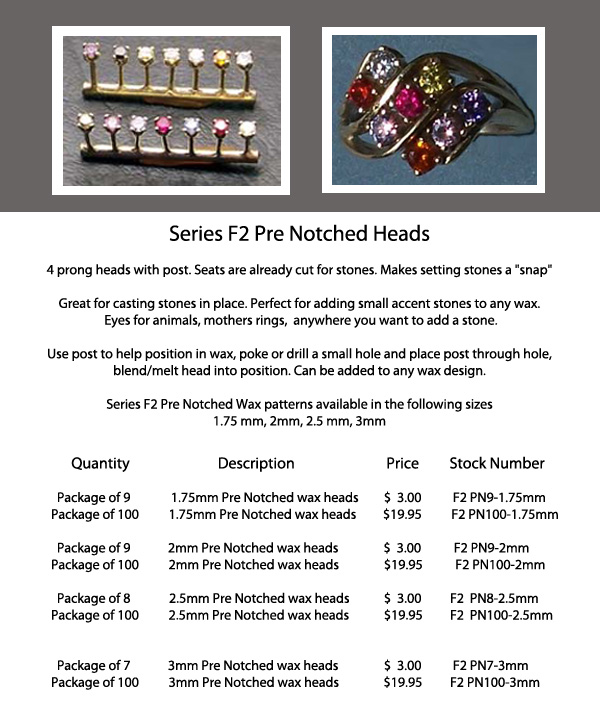 finding series f2 prenotched heads