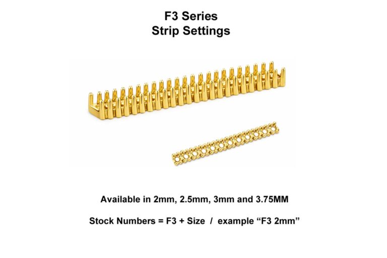 strip setting in 14kt