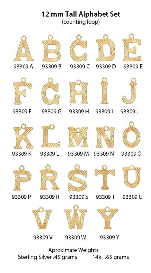 new alphabet set 1 in 14kt yellow gold update